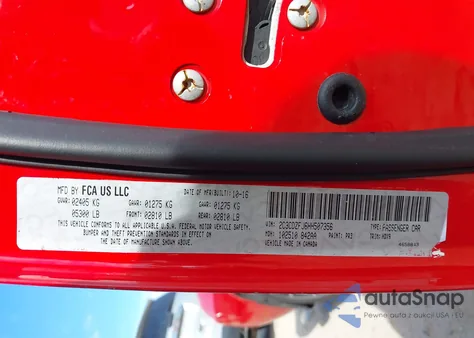 2017 Dodge Challenger R/T Scat Pack из США, поврежденный, VIN 2C3CDZFJ6HH507356